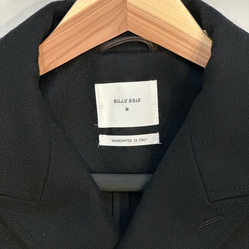 Billy Reid Black Bond Peacoat - Picture 4 of 10